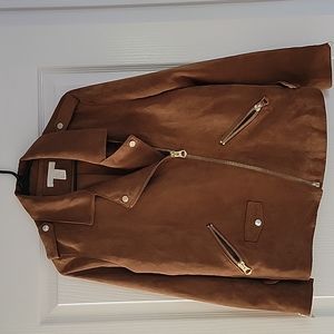 Faux suede jacket